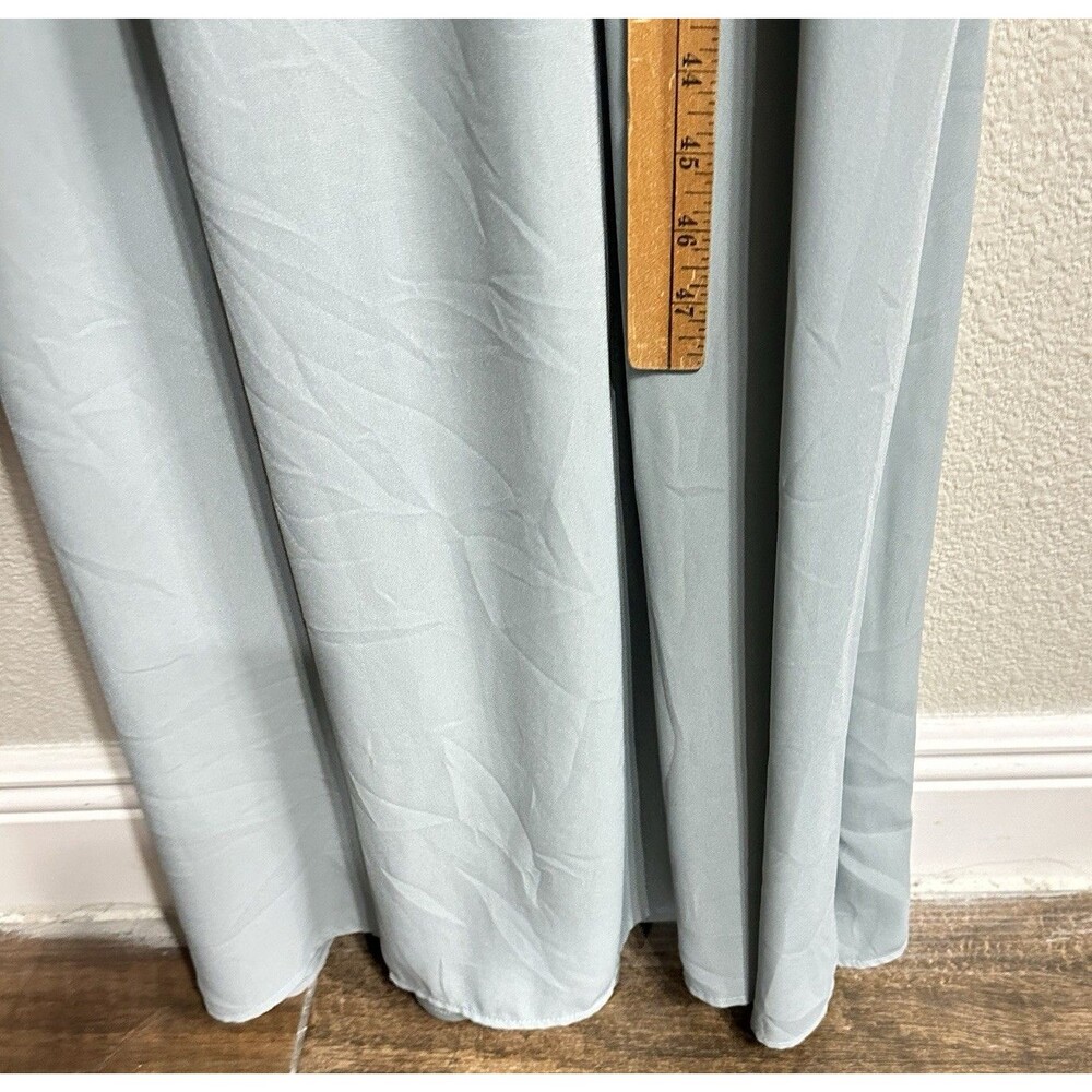 Show Me Your Mumu Hacienda Convertible Maxi Dress Womens Medium Gray Blue Lined - Picture 8 of 11
